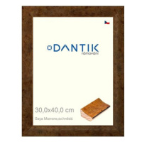 DANTIK rámeček 30 × 40, Saya Marrone sv.hnědý plexi čiré