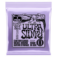 Ernie Ball 3227 Nickel Wound Ultra Slinky 3 Pack