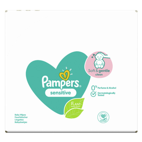 Pampers Sensitive Baby Dětské Čisticí Ubrousky 1 Balení = 80 Čisticích Ubrousků