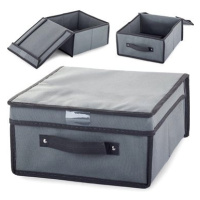 Verk 01320 Úložná krabice s odklápěcím víkem 30×30×15cm šedá