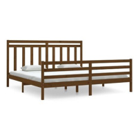 Rám postele medově hnědý masivní dřevo 200 × 200 cm, 3105338