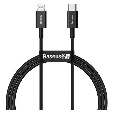 Kabel Baseus Superior Series Cable USB-C to iP, 20W, PD, 1m (black)