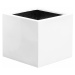 Květináč Jumbo Max, barva lesklá bílá, více velikostí - PotteryPots Velikost: M - v. 70 cm, ⌀ 70