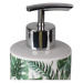 Koupelnový keramický set ORGANIC zelená Mybesthome název: dávkovač na mýdlo
