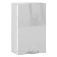 Kuchyňská skříňka OLIVIA W50 H720 - bílá/šedý lesk