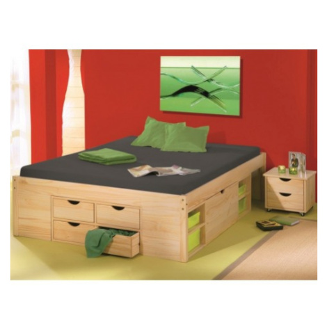 Úložná postel s nočními stolky Claas 160x200 cm Asko