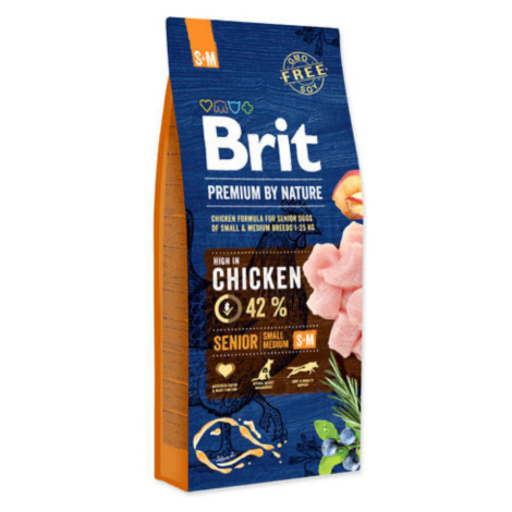 Brit Premium By Nature Dog Senior S/M Chicken - 8kg