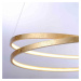 PAUL NEUHAUS LED závěsné svítidlo, kruhové, imitace plátkového zlata, design SimplyDim 3000K PN 