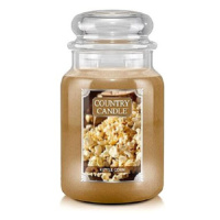 Country Candle Svíčka ve skleněné dóze, Sladko-slaný popcorn, 680 g