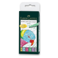 Popisovač Faber Castell Pitt Artist Pen Pastel 6ks Faber-Castell