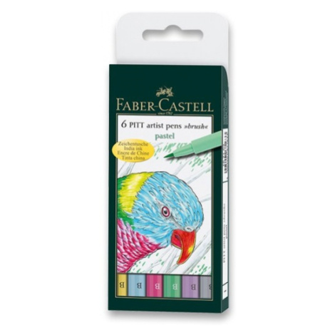 Popisovač Faber Castell Pitt Artist Pen Pastel 6ks Faber-Castell