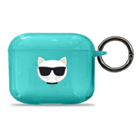 Karl Lagerfeld KLA3UCHFL pouzdro na AirPods 3. Generace Blue Choupette