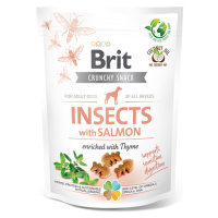 BRIT Care Crunchy Snack Insects with Salmon pamlsky s hmyzem a lososem pro psy 200 g