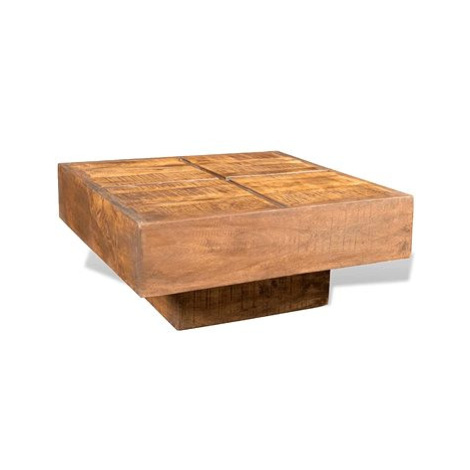 Konferenční stolek z mangovníkového dřeva čtvercový hnědý SHUMEE