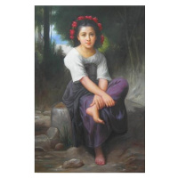 Obraz - Dívka s květy ve vlasech