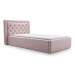 ArtIdz Čalouněná jednolůžková postel DANIELLE | 90 x 200 cm Barva: Růžová Mil 7383