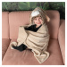 Cozy Noxxiez BL801 Zajíc-hřejivá deka s kapucí se zvířátkem a tlapkovými kapsami