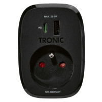 TRONIC® Zásuvkový USB adaptér, USB-C PD 20 W (černá)