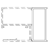 Rozšiřovací profil ke sprchovým dveřím SAT Walk-In Xmotion chrom SATWIXMPROFILROZD
