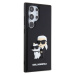 Hard obal na Samsung Galaxy S24 ULTRA Karl Lagerfeld Black 3D Rubber Karl and Choupette