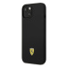 Ferrari FEHCP14SSIBK hard silikonové pouzdro iPhone 14 6.1" black Silicone Metal Logo