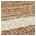 Flair Rugs koberce Kusový koberec Grace Jute Natural/White - 160x230 cm