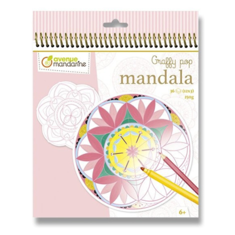 Omalovánky Avenue Mandarine Graffy Pop Mandala pro holky
