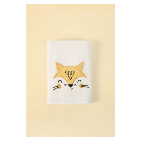Krémový bavlněný dětský ručník 50x75 cm Foxy – Foutastic