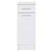 Koupelnová skříň jednodveřová VR 01, bílá/beton
