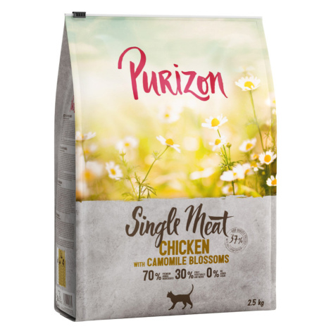 Purizon Adult/Kitten granule, 2,5 kg za skvělou cenu! - Single Meat kuřecí s květy heřmánku