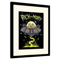 Obraz na zeď - Rick and Morty - UFO, 34.3 × 44.5 cm