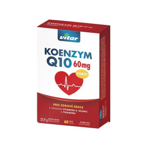 VITAR Koenzym Q10 60mg + Selen + Vitamin E + Thiamin 60 kapslí Vitar Veteriane