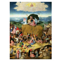 Obrazová reprodukce The Haywain: central panel of the triptych, c.1500, Hieronymus Bosch, 30 × 4