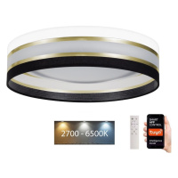 LED Stmívatelné stropní svítidlo SMART CORAL 24W/230V Wi-Fi Tuya černá/bílá +DO