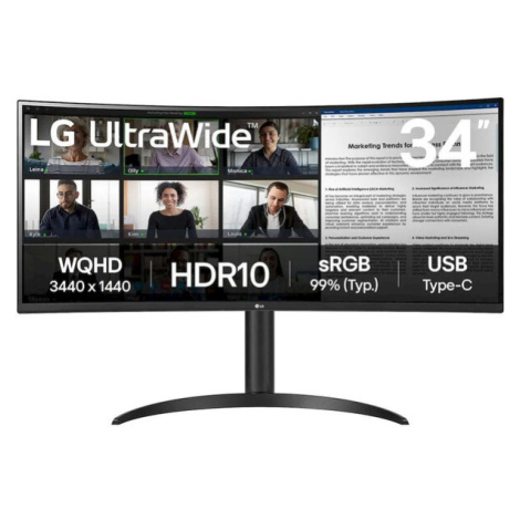 LG UltraWide 34WR55QK-B monitor 34"