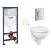 Závěsný wc set do lehkých stěn / předstěnová montáž Grohe Bau Ceramic SIKOGRSBAUA