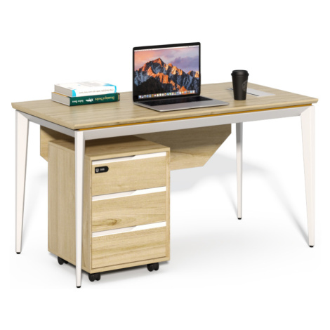 Kancelářský stůl s kontejnerem Houseland Profit Home 02 dub/bílý