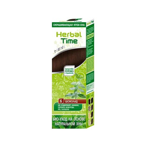 Herbal Time Henna přírodní barva na vlasy 6 Čokoláda 75 ml