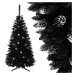 Vánoční stromek v černé barvě s ozdobami