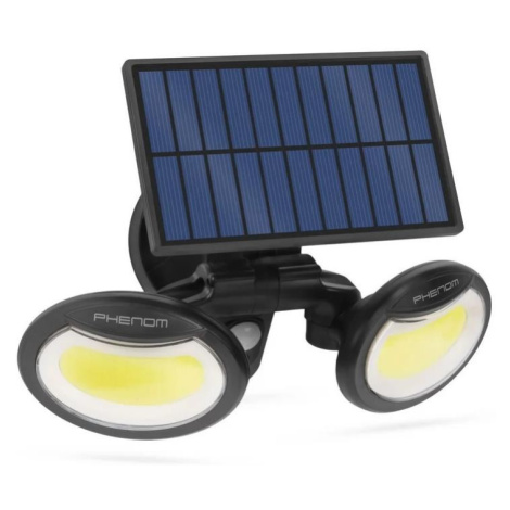 LED Solární reflektor se senzorem 2xLED/4W/5V IP65 Donoci