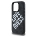 Guess PU Leather 4G Big Love Logo MagSafe kryt iPhone 16 Pro černý