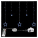 VOLTRONIC® 67310 Vánoční závěs - 5 hvězd, 61 LED, studeně bílý + ovladač