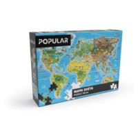 Puzzle - Mapa světa 160 ks