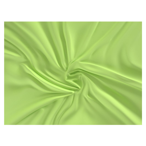 Saténové prostěradlo (80 x 200 cm) - Světle zelená - Výška matrace do 22 cm