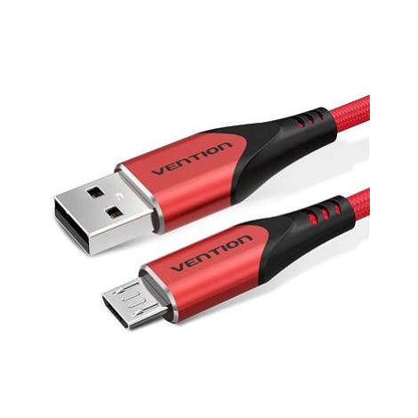 Vention Luxury USB 2.0 -> microUSB Cable 3A Red 1.5m Aluminum Alloy Type