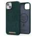 NJORD Salmon Leather Magsafe Case iPhone 14 Plus Green