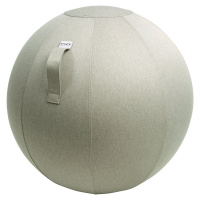 VLUV Sedací míč LEIV, potah z tkaniny se vzhledem plátna, 700 - 750 mm, kamenná šedá