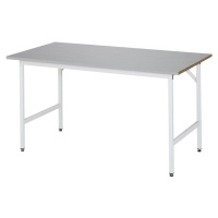 RAU Pracovní stůl, výškově přestavitelný, 800 - 850 mm, deska z ušlechtilé oceli, š x h 1500 x 8