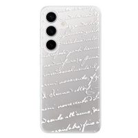 iSaprio Handwriting 01 - white - Samsung Galaxy S24