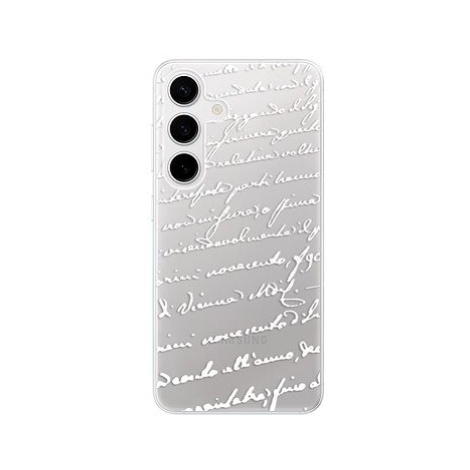 iSaprio Handwriting 01 - white - Samsung Galaxy S24